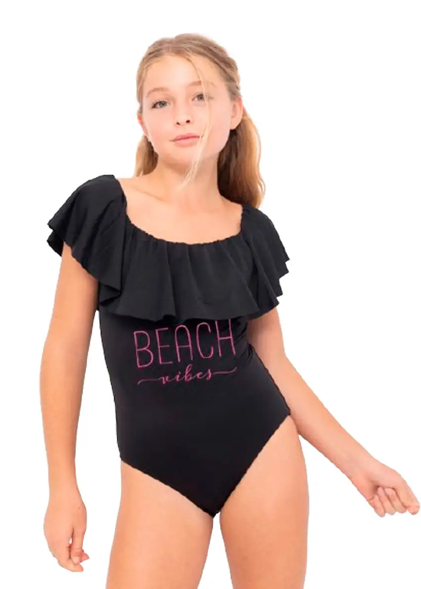 Beach Vibes Black Swimsuit