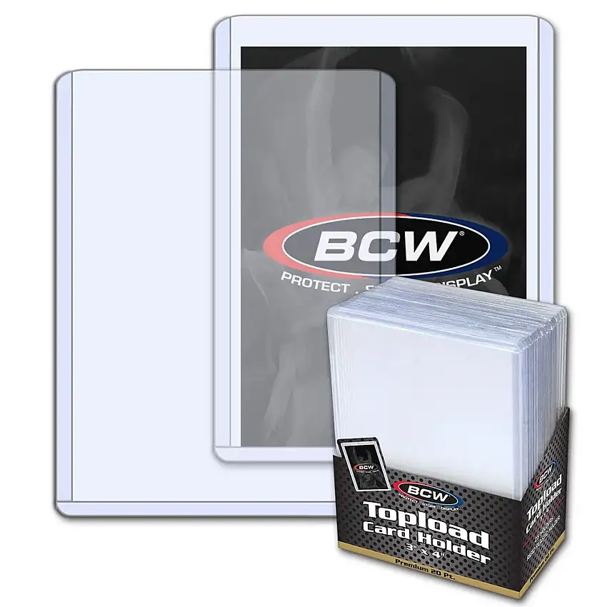 BCW 3x4 Toploader Card Holder - Premium (25)