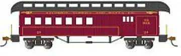 Bachmann 15204 HO Scale Old-Time Wood Combine with Round-End Roof ATSF