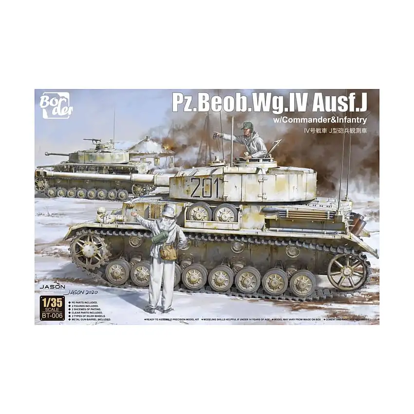 PzBeobWg IV Ausf J Tank w/Commander & Infantry