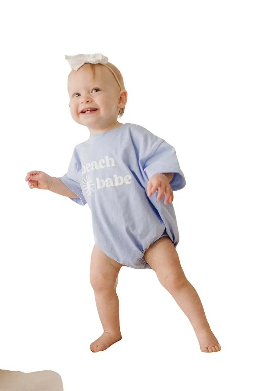 Beach Babe T-shirt Romper - More Colors