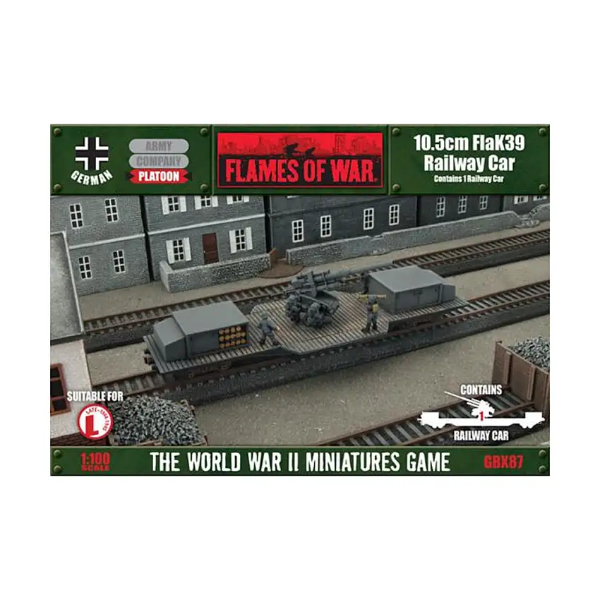 10.5cm FlaK39 Railway Car