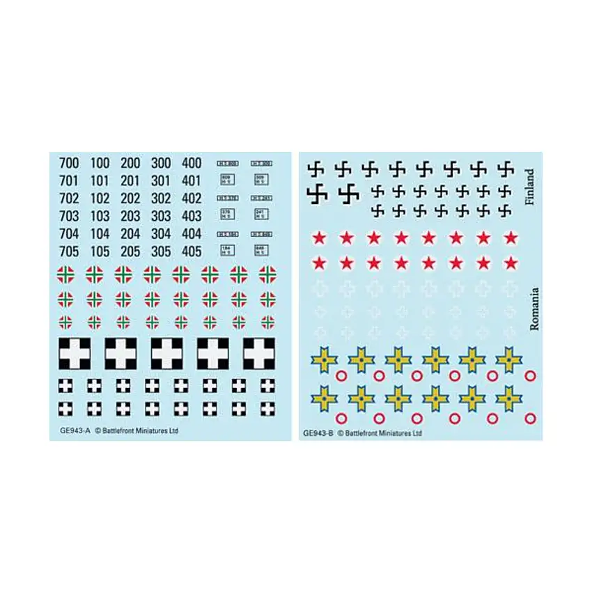 Axis Decals - Hungarians, Finns and Romanians