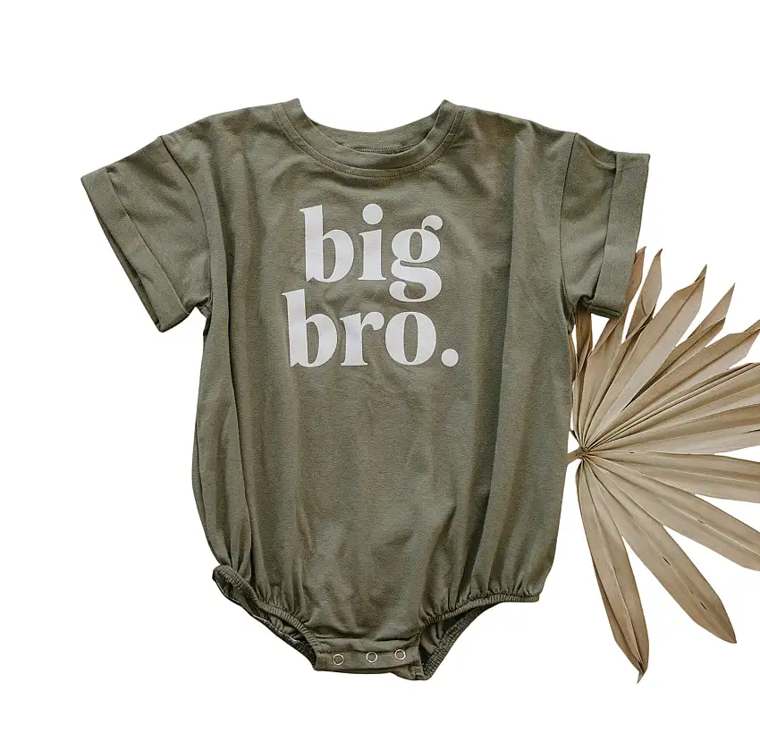 Big Bro T-shirt Romper - More Colors