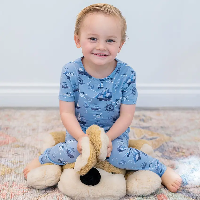 Pirate Ships Big Kid Pajama S/s