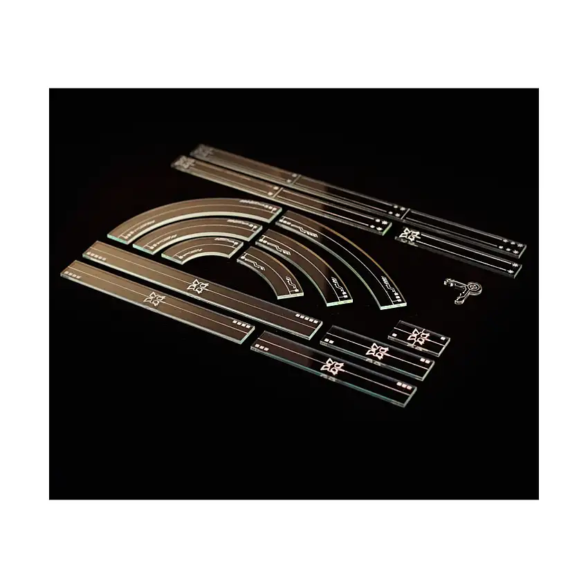 X-Wing 2.0 Template Set - Fluro Green