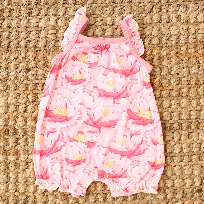 Blush Dreams Floral Bubble Romper