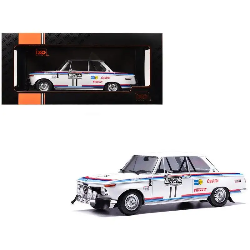 BMW 2002 #11 Achim Warmbold - Jean Todt "RAC Rally" (1973) 1/18 Diecast Model Car by IXO Models