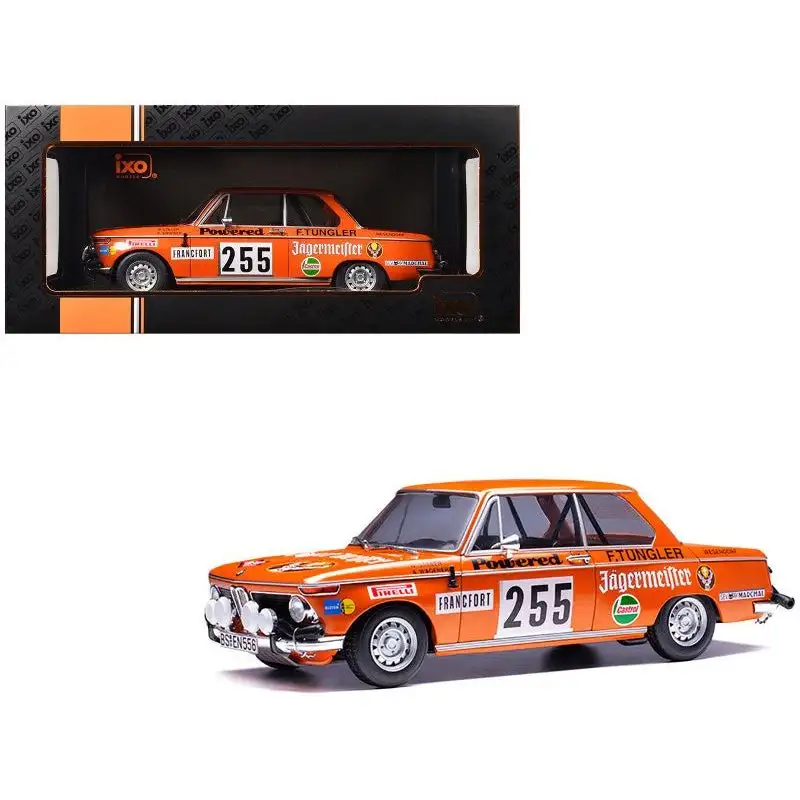 BMW 2002 #255 Wolfgang Stiller - Axel Wagener "Rallye Monte-Carlo" (1973) 1/18 Diecast Model Car by IXO Models