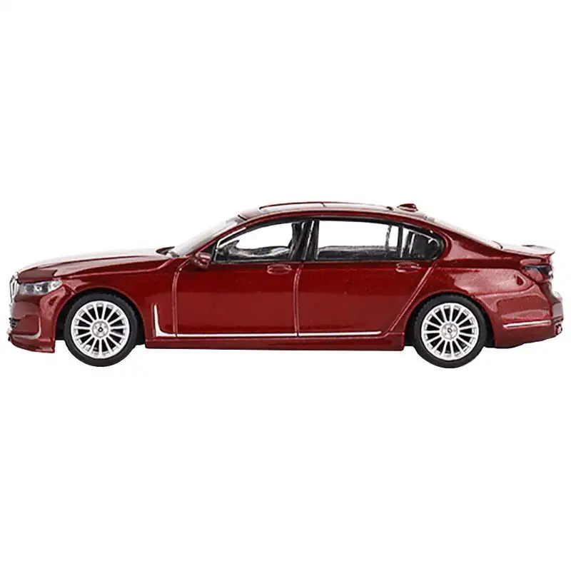 BMW Alpina B7 xDrive Aventurin Dark Red with Sunroof Limited Edition to 1800 pieces Worldwide 1/64 Diecast Model Car by Mini GT