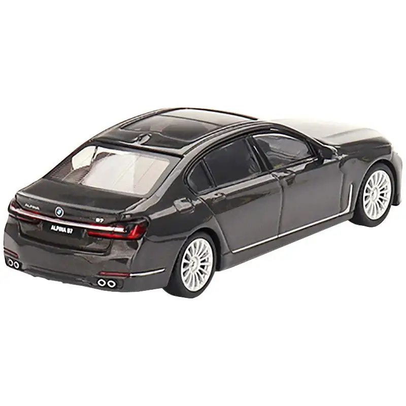 BMW Alpina B7 xDrive Dravit Gray Metallic with Sunroof Limited Edition to 1800 pieces Worldwide 1/64 Diecast Model Car by Mini GT