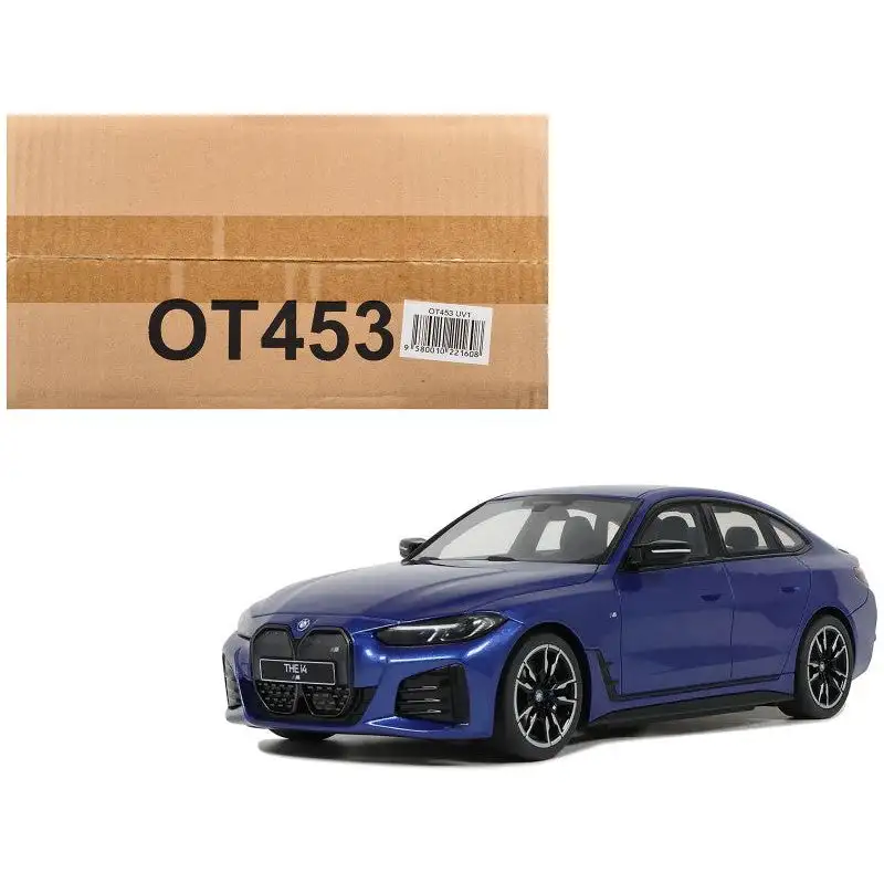BMW i4 M50 Blue Metallic Limited Edition to 1000 pieces Worldwide 1/18 Model Car by Otto Mobile