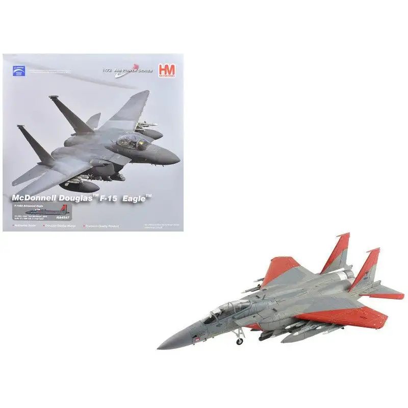 Boeing F-15SA (Saudi Advanced) Eagle Fighter Aircraft "12-1002 USAF Test Markings" (2018) Saudi Royal Air Force "Air Power Series" 1/72 Diecast Model by Hobby Master
