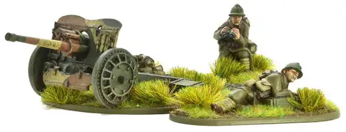 Bolt Action WWII Wargame Allies French Army 47mm Medium Anti-Tank Gun Miniatures