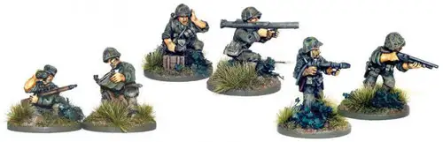Bolt Action WWII Wargame Allies USMC Bazooka, Sniper & Flamethrower Teams Miniatures