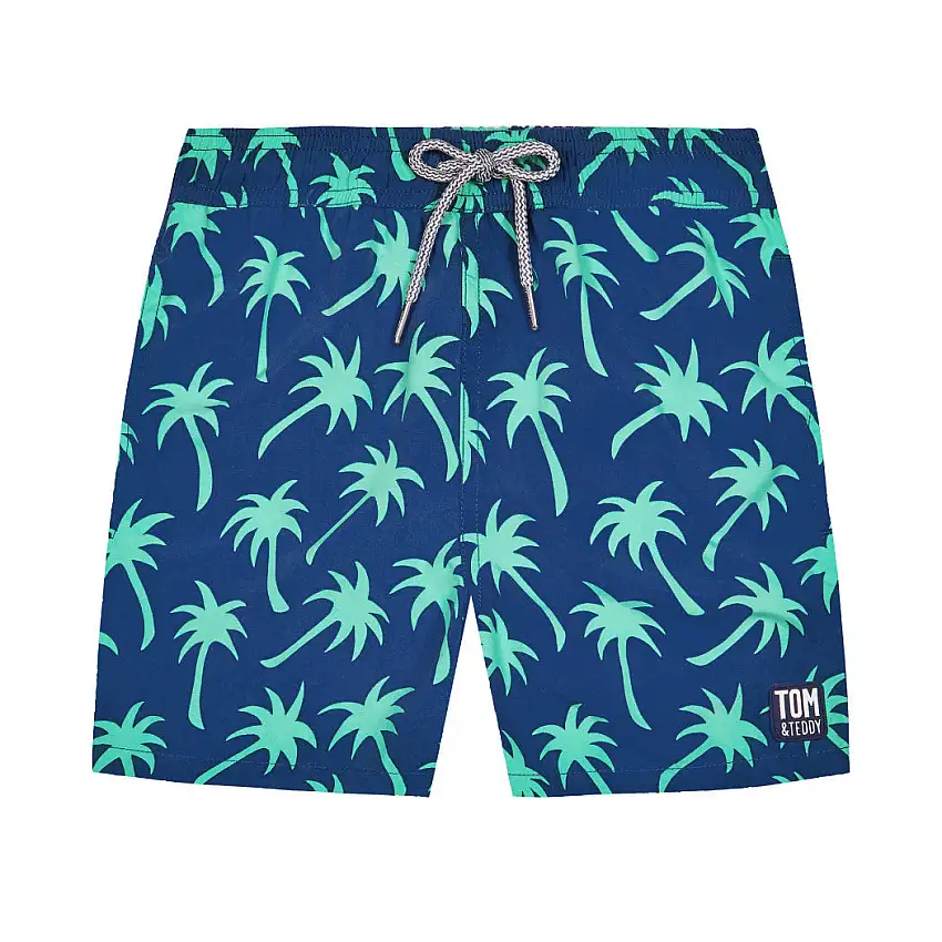 Navy & Spring Green Palms