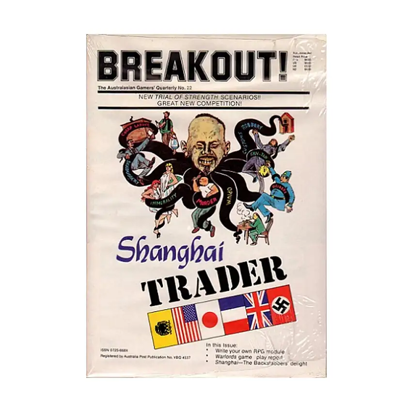 #22 "Shanghai Trader, Warlords, Trial of Strength Scenarios w/Countersheet"