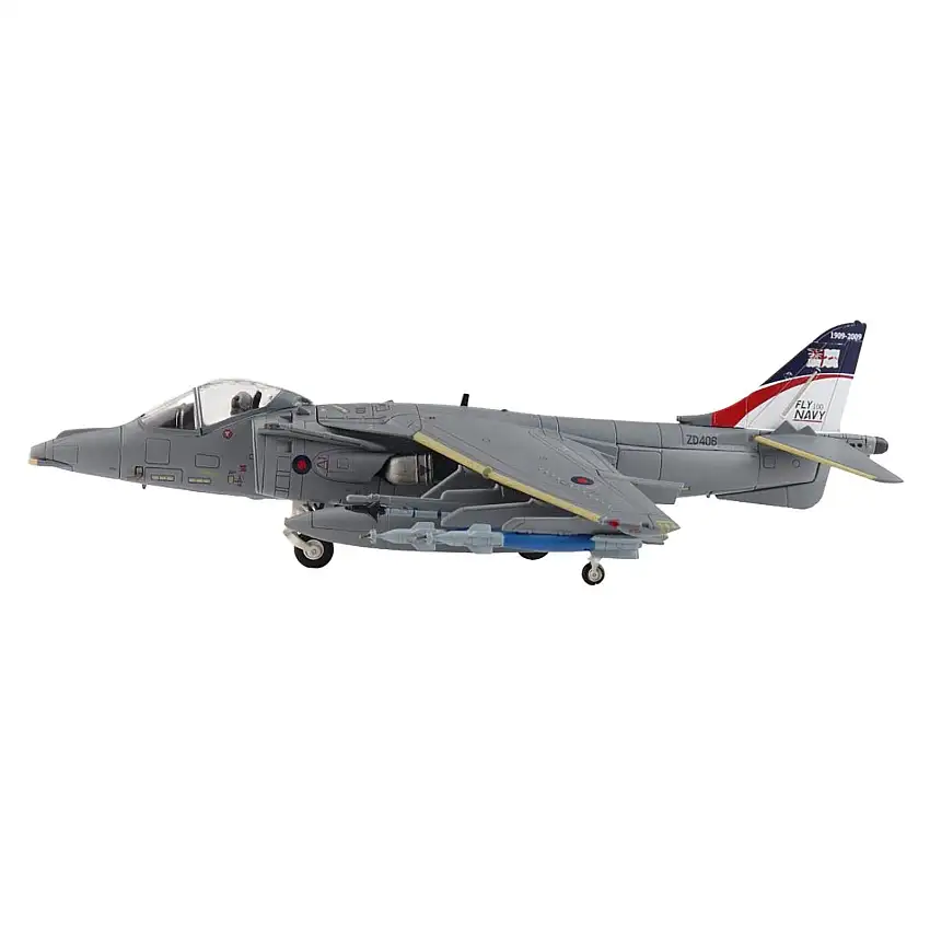 British Aerospace Harrier GR.9 Aircraft "ZD406 Royal Navy Strike Wing RAF Station Cottesmore" (2009) British Royal Air Force/Navy "Air Power Series" 1/72 Diecast Model by Hobby Master