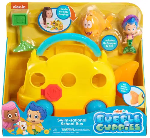 Bubble Guppies Swim-Sational School Bus Vehicle Set [Damaged Package]