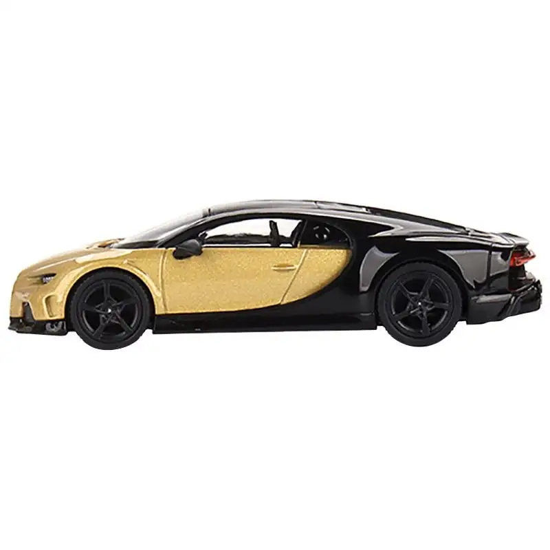 Bugatti Chiron Super Sport Gold Metallic and Black Limited Edition to 3000 pieces Worldwide 1/64 Diecast Model Car by Mini GT