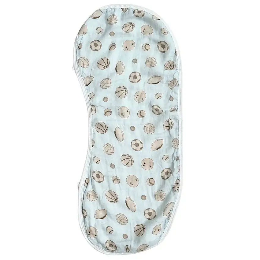 Burp Cloth Bib In Baby Ballers