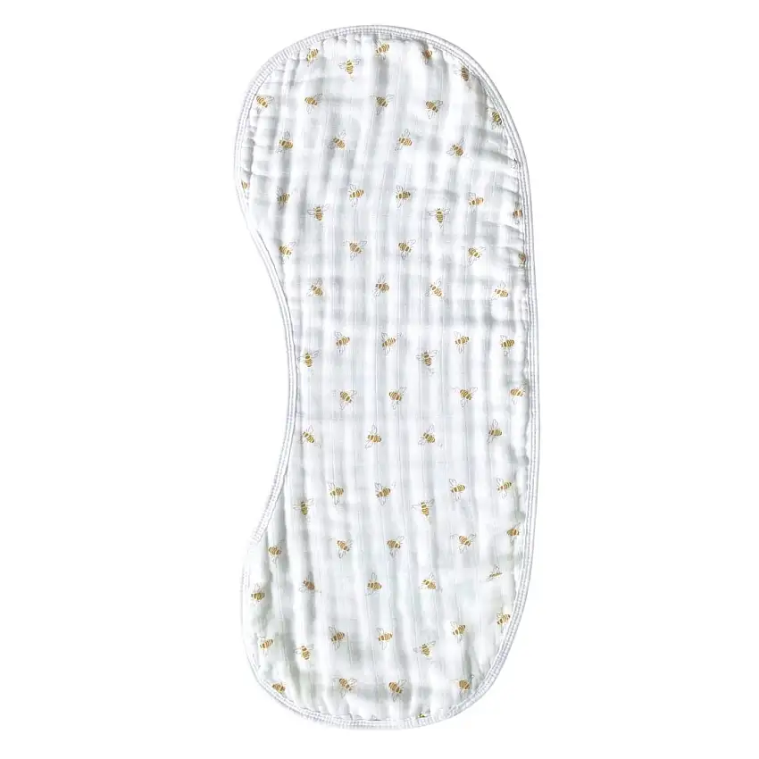Burp Cloth Bib In Busy Bees