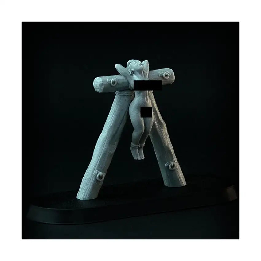 Woman Hanged on Bars