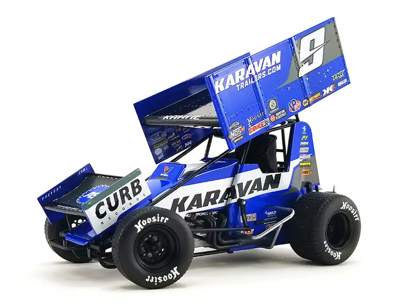 Acme A1809510 1/18 2021 #9 Karavan Trailers Sprint Car – Diecast Racer