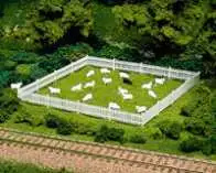 Atlas Model Railroad 776 HO Scale Picket Fence & Gate - 6' 18.3m -- White