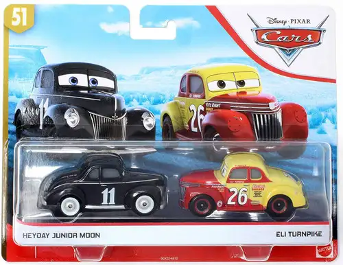 Disney / Pixar Cars Cars 3 Doc's Racing Days Heyday Junior Moon & Eli Turnpike Diecast 2-Pack
