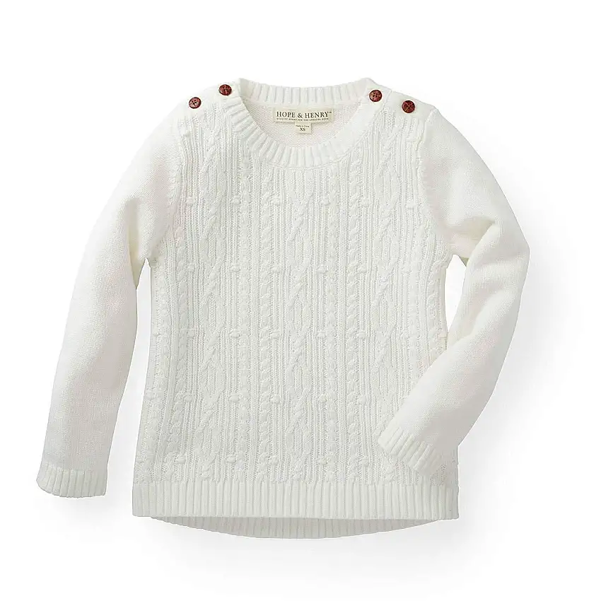 Cable Button Sweater