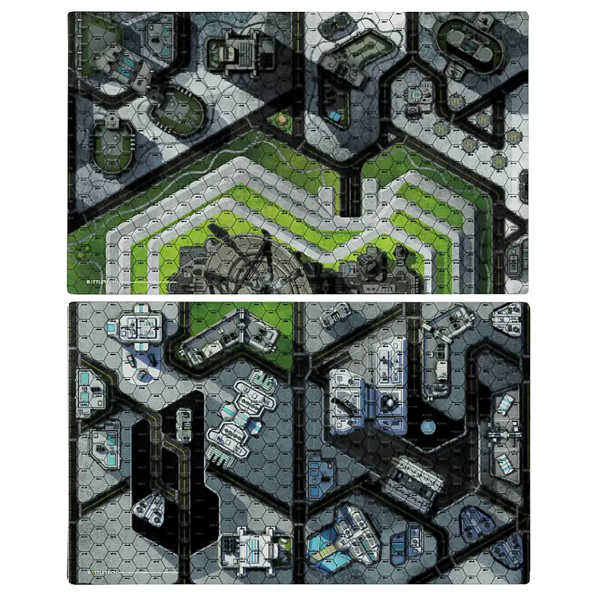 BattleTech BattleMat: City - HPG Heliport/Plaza