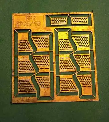 A Line Products 29250 HO Scale Brass Diesel Steps For Railpower Shells