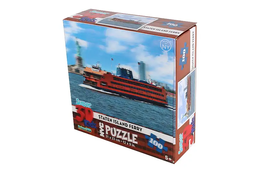 Daron Prime 3D PD13628 Nyc Staten Island Ferry W/Statue 3D Puzzle - 100 Pieces