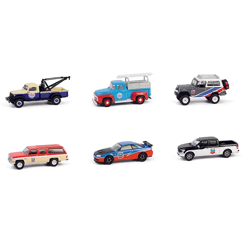 "Chevron Special Edition" Series 1 Set of 6 pieces 1/64 Diecast Model Cars by Greenlight