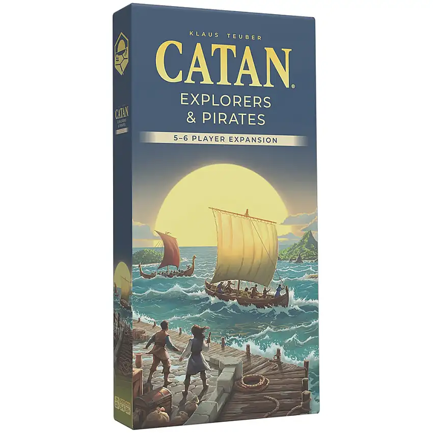 CATAN 6th Edition: Explorers & Pirates - 5-6 Player Expansion (New Arrival)