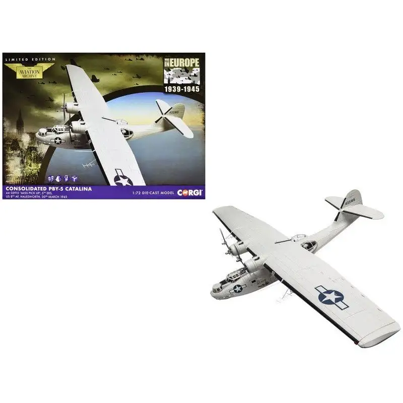 Consolidated PBY-5 Catalina Patrol Aircraft "Miss Pick Up 5th ERS 8th AF Halesworth" (1945) United States Army Air Forces "The Aviation Archive" Series 1/72 Diecast Model by Corgi