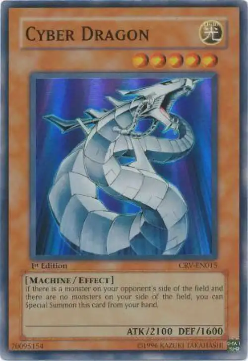 YuGiOh Cybernetic Revolution Super Rare Cyber Dragon CRV-EN015