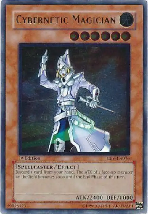 YuGiOh Cybernetic Revolution Ultimate Rare Cybernetic Magician CRV-EN016 [1st Edition] [Lightly Played]