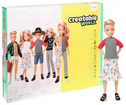 Creatable World Blonde Wavy Hair Deluxe Character Kit DC-414