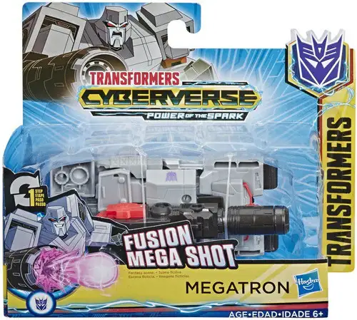 Transformers Cyberverse Power of the Spark 1 Step Changer Megatron 4.25" Action Figure [Fusion Mega Shot]