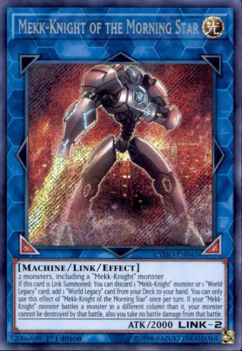 YuGiOh Cybernetic Horizon Secret Rare Mekk-Knight of the Morning Star CYHO-EN045