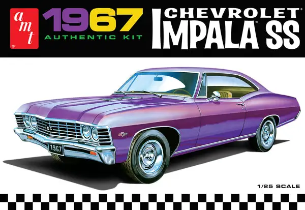 AMT 981 1/25 1967 Chevrolet Impala SS Model Car Kit