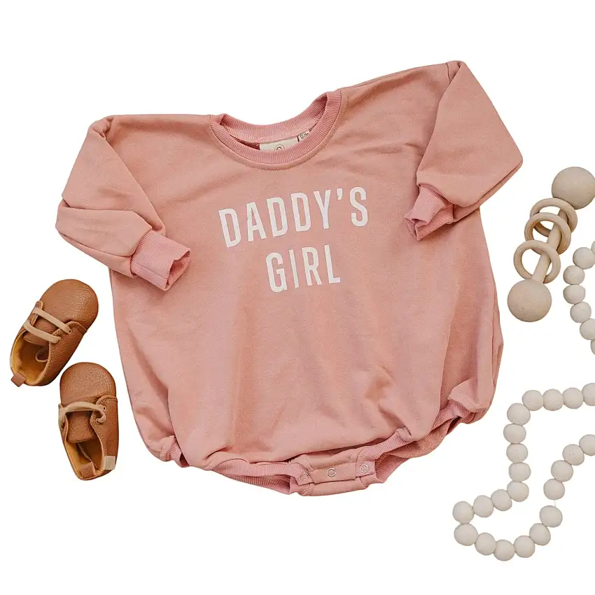 Daddy's Girl Sweatshirt Romper - More Colors