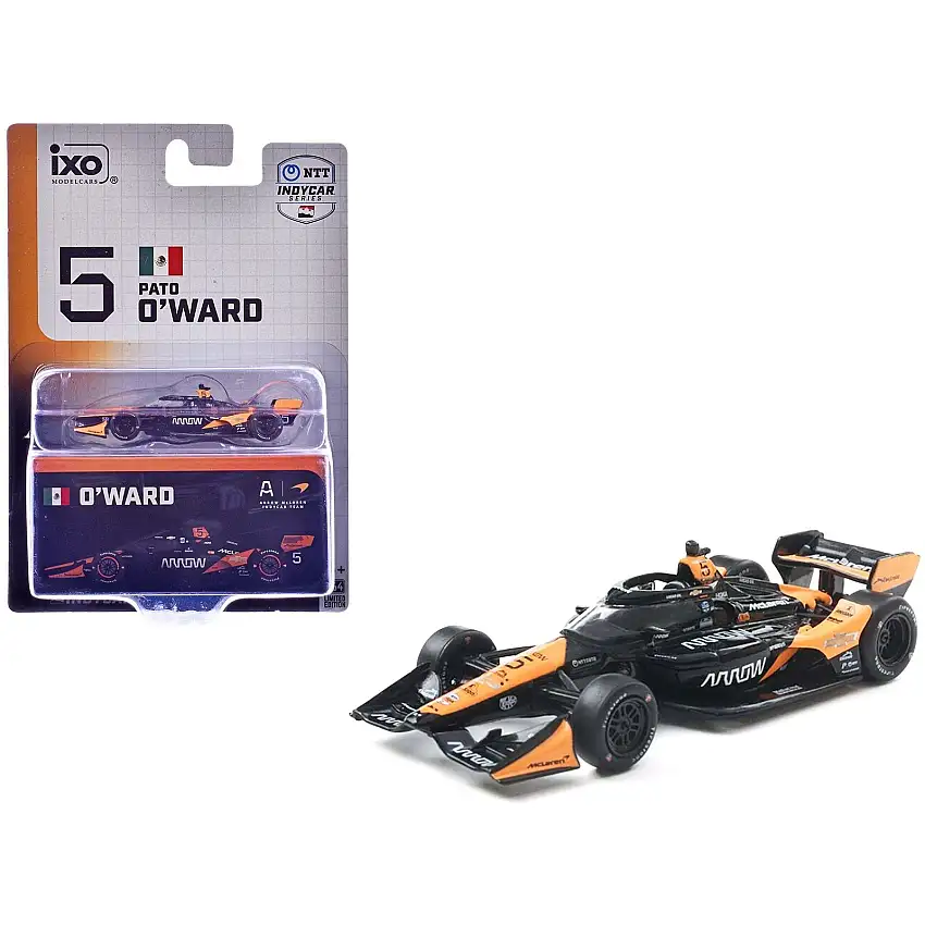Dallara IndyCar #5 Pato OWard "Arrow" Arrow McLaren (Road Course Configuration) "NTT IndyCar Series" (2025) 1/64 Diecast Model Car by IXO Models
