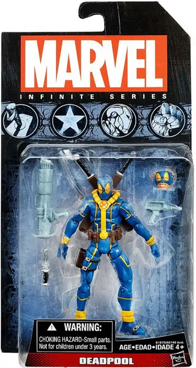 Marvel X-Men Avengers Infinite 2015 Series 3 Deadpool Action Figure [Blue X-Men Costume, Loose]