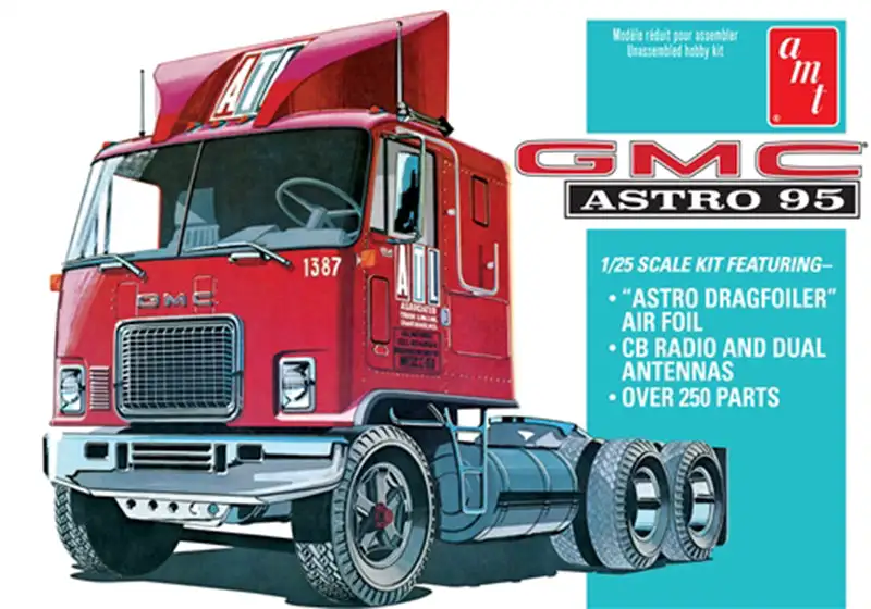 AMT 1140 1/25 Scale Gmc Astro 95 Semi Tractor