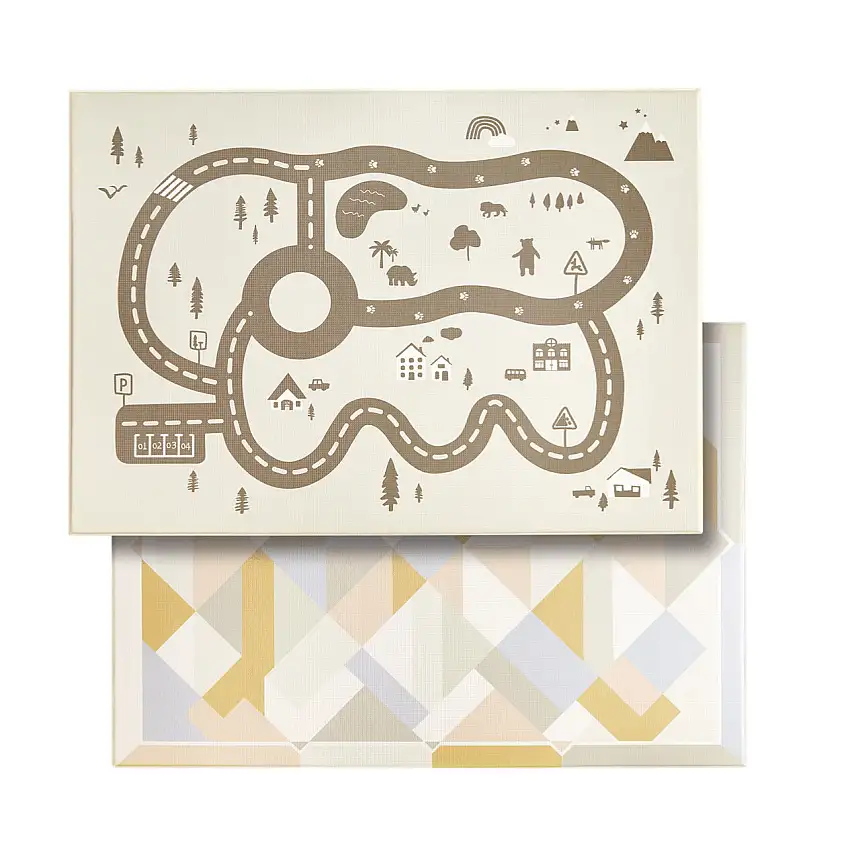 ® Double-sided Baby Playmat Urban Zoo Adventure