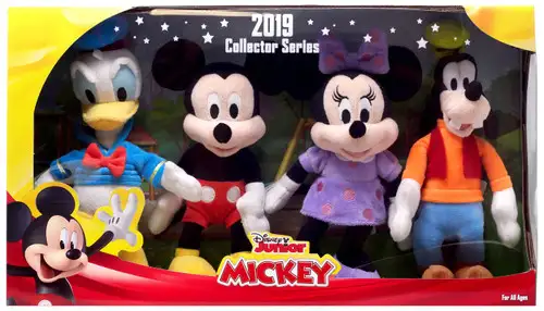 Disney Junior 2019 Collector Series Donald, Mickey, Minnie & Goofy 8.5-Inch Plush 4-Pack Set