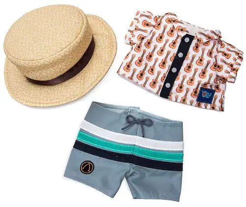 Olu, A Disney Friend of Duffy Collection Olu ''Aloha'' Wear Costume 15-Inch Plush Accessory